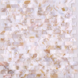 Nagykereskedelmi ár természetes kagyló Backsplash mozaik csempe falra