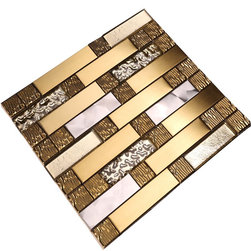 Backsplash mozaikok eladásra Gold Metal Art Mosaic