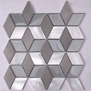 Könnyű tiszta gyémánt / rombusz alakú mozaik csempe