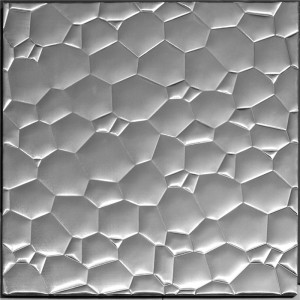 Konvex ezüst felület külső fal dekoratív csempe backsplash számára