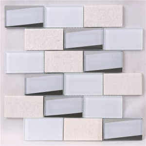 HMB01 dekoráció fehér konyha Backsplash mozaik fali csempe konyha Lanka csempe ár