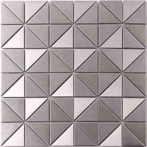 Legjobb eladó új ezüst rozsdamentes acél mozaik mintás csempe Konyhai falak páva mozaik csempe mintás fém Backsplash csempe