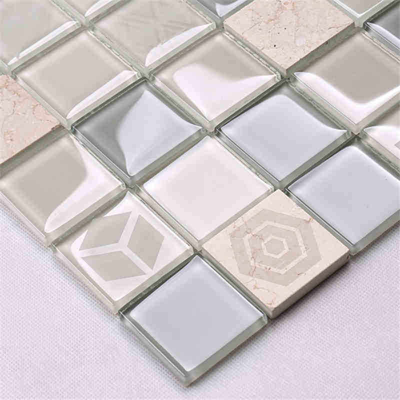 Új design minta kristály üveg mix márvány mozaik csempe arany mozaik csempe arany csempe fekete arany csempe calacatta arany porcelán csempe a konyha Backsplash