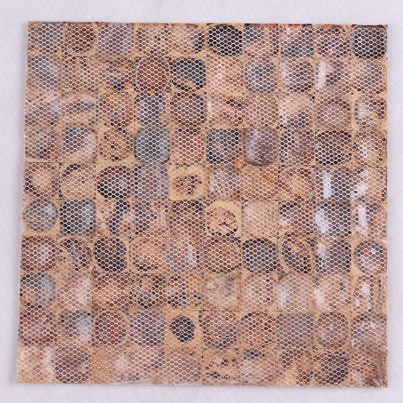 Kreatív dizájn természetes kókuszos kagyló mozaik díszítő fali csempe