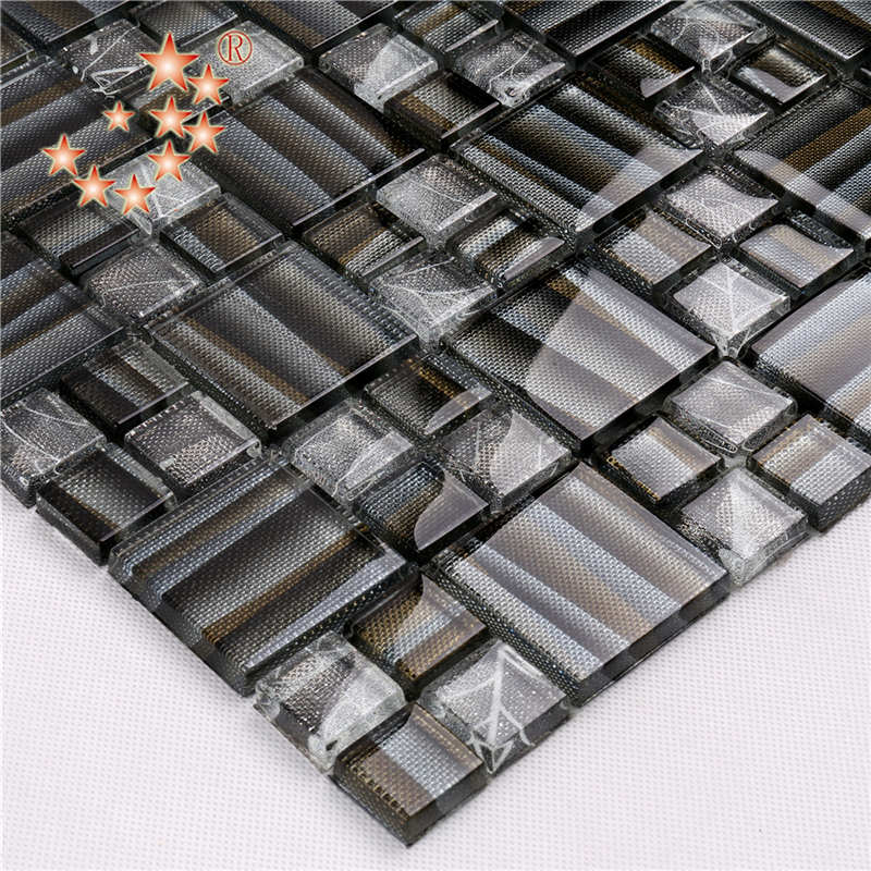 AE40 Modern design dekoratív kristályüveg mosaik külső díszítéshez