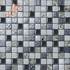 AE01 Kínai beszállítók marokkói kristályüveg falcsempe papír mozaik