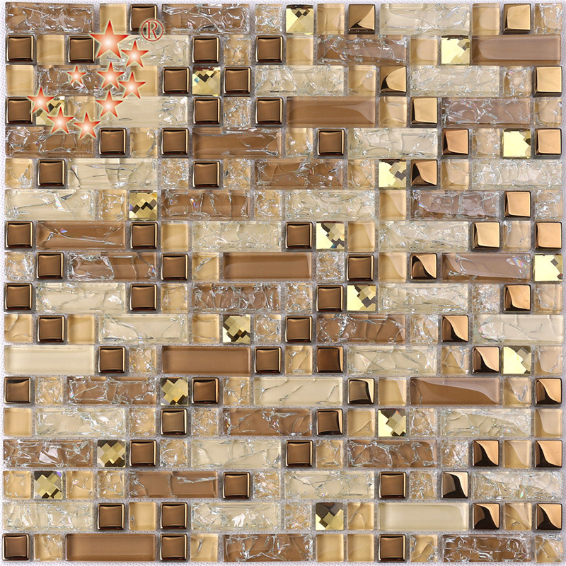 HY06 Nagykereskedelmi fal matricák keveréke színes kristályüveg csempe morrors mozaik képek